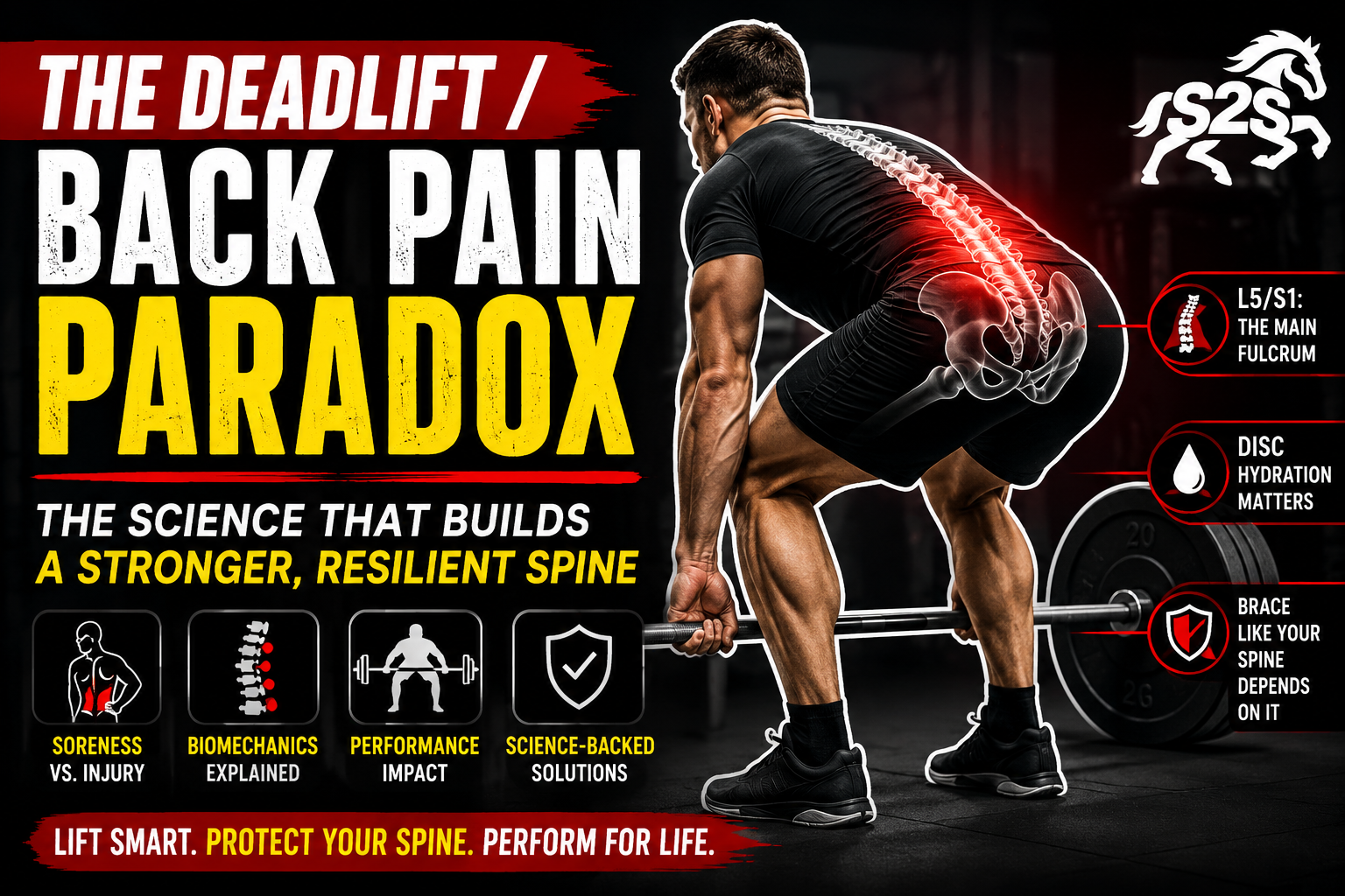 Deadlift Back Pain Explained: The Science That Separates Strength From Spinal Injury