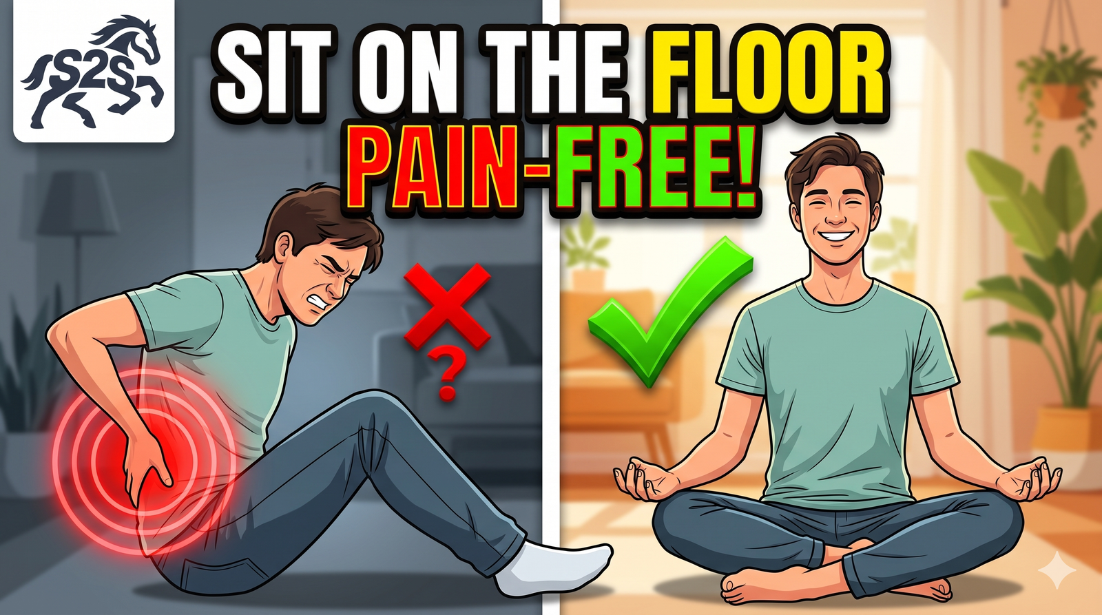 Floor Sitting Without Pain: 15 Science-Backed Exercises to Improve Hip Mobility, Posture and Movement