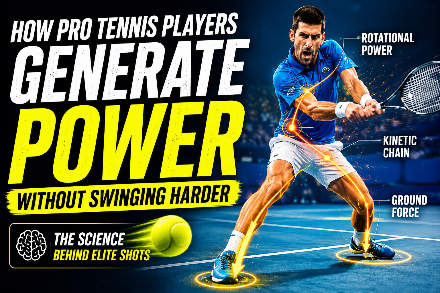How Professional Tennis Players Generate Power Without Swinging Harder