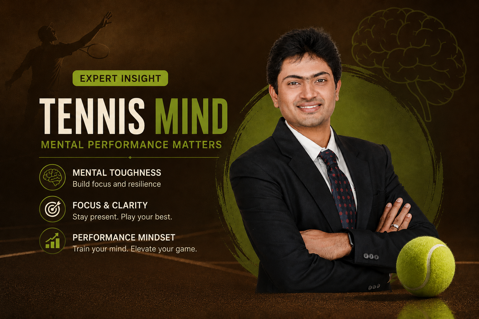Aakash Ganesan, Movement Neuroscientist and Sports Scientist, explaining the science behind tennis performance improvement and athlete development