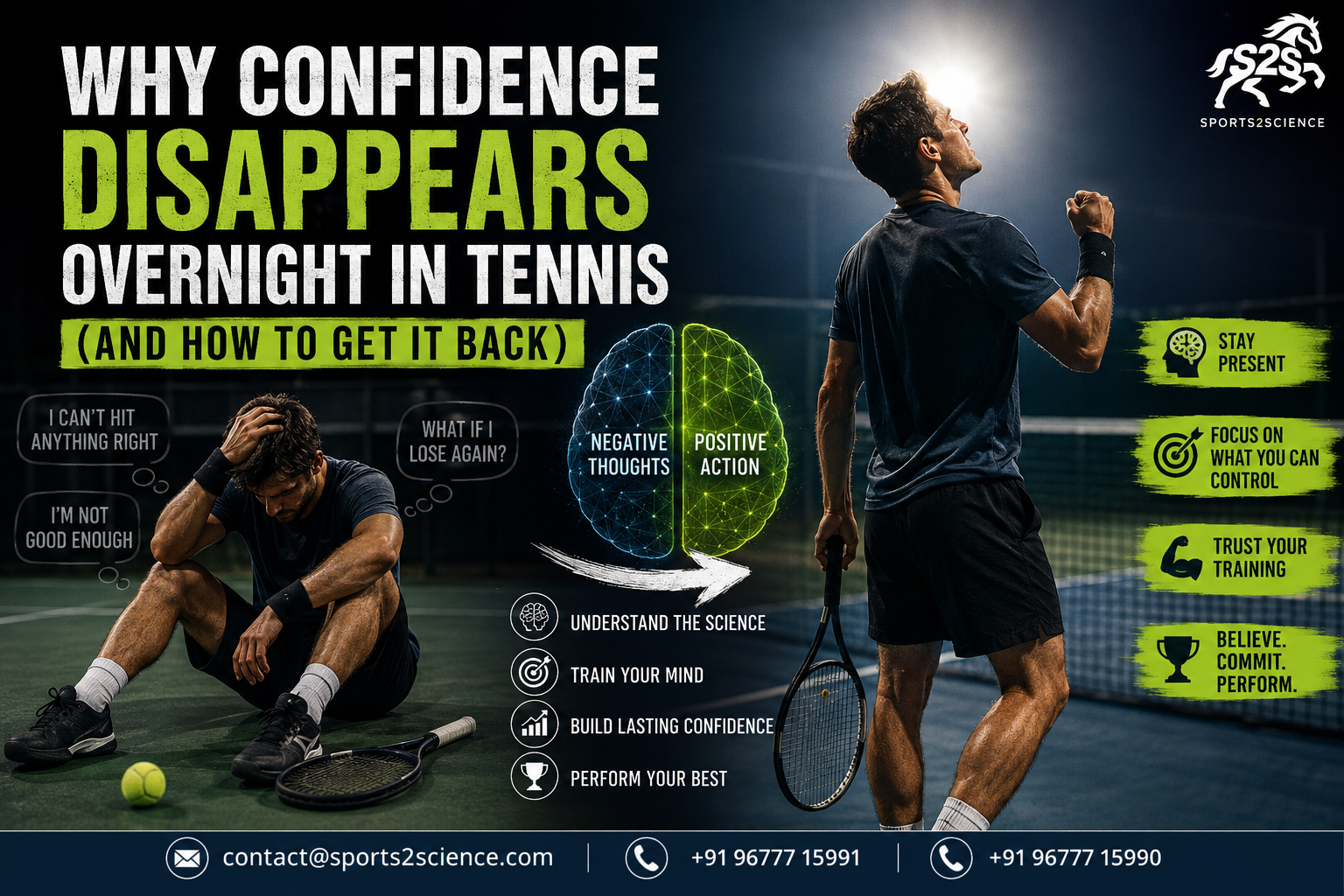 Why Confidence Disappears Overnight in Tennis (And How to Get It Back)